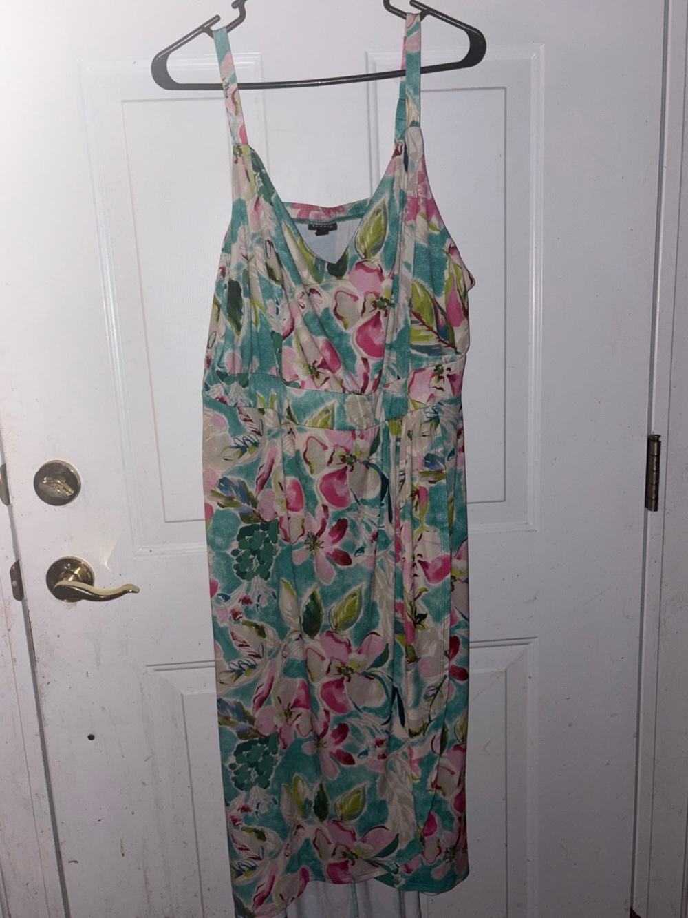 torrid Floral Maxi Dress in Teal and Pink